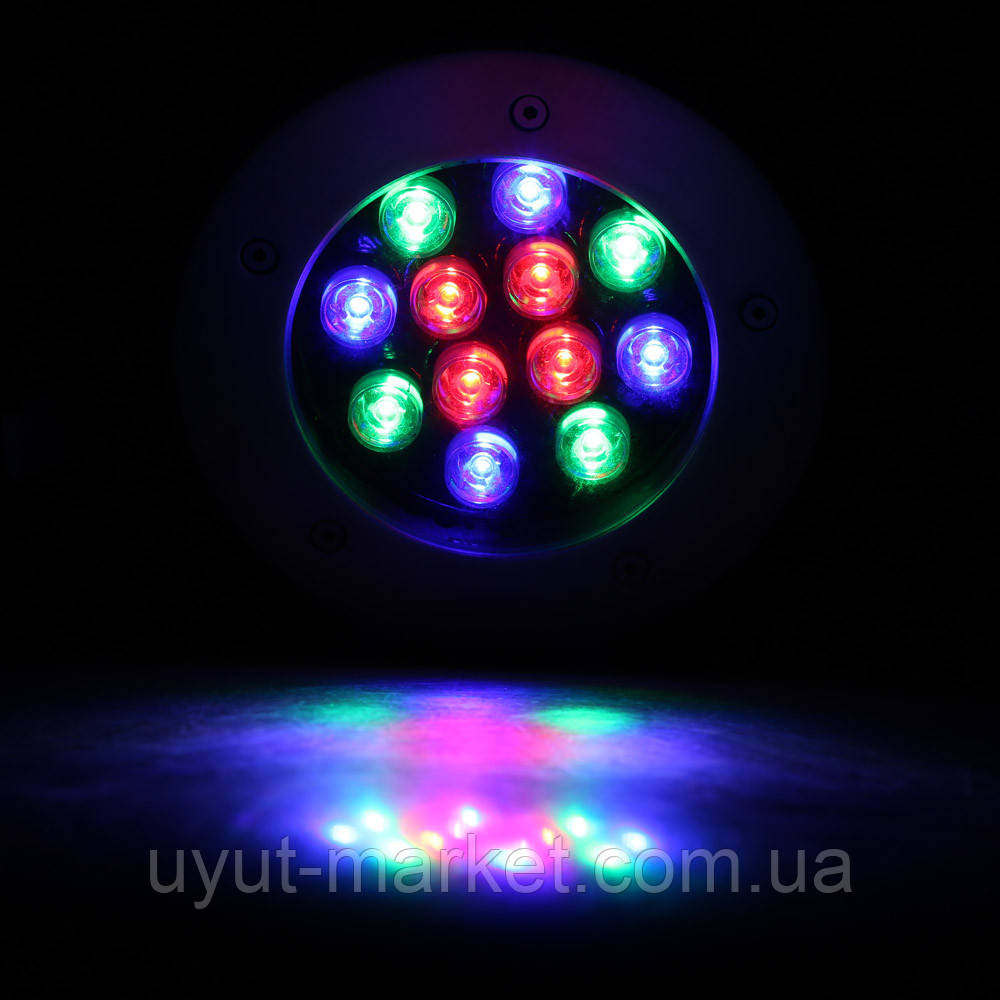 Світильник тротуарний 12 Вт 12 LED RGB LM999