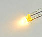 Світлодіод d3мм жовтий діфузний офарб. 70-150mcd; 590nm 30UY1D30-100 Toyo, фото 4
