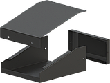 Корпус металевий MiBox з похилою панеллю MB-23 (Ш150 Г125 В60) чорний, фото 6