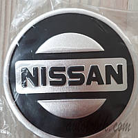 Наклейка эмблема на колпаки Nissan 90 мм (4 шт.)