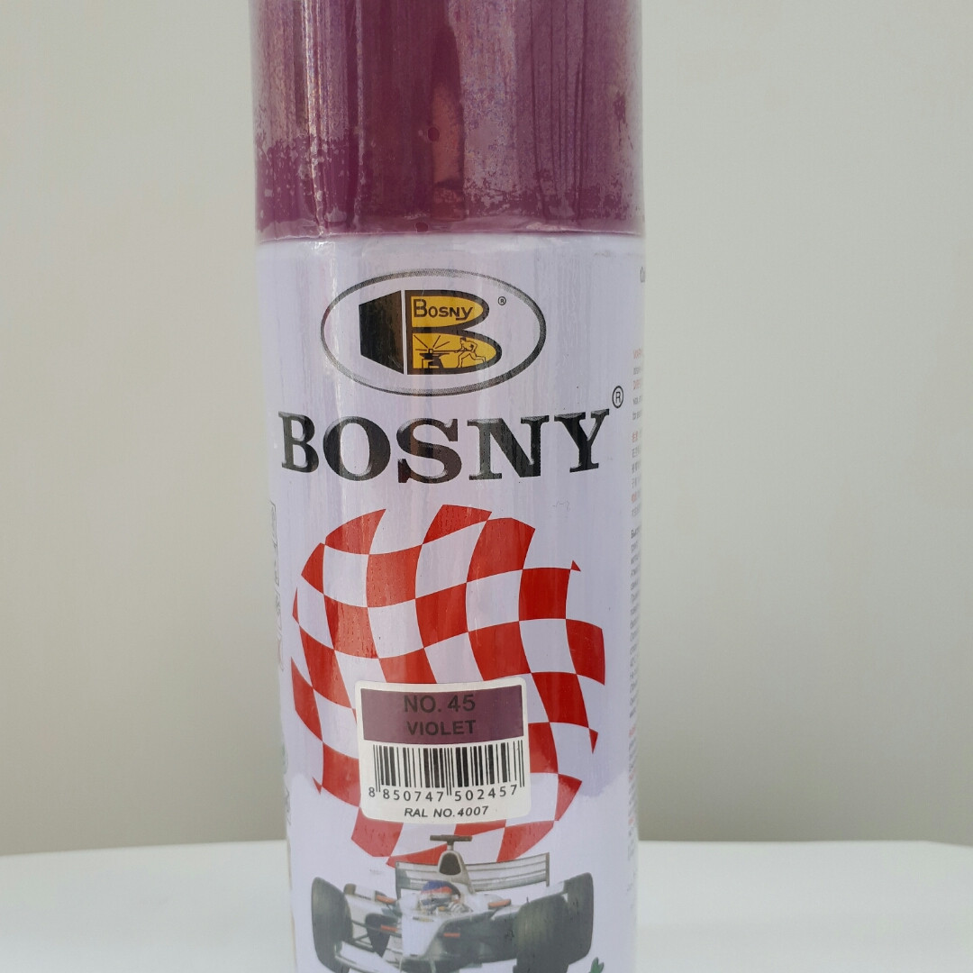 Акрилова аерозольна спрей-фарба BOSNY NO. 45 VIOLET (фіолетовий), 400 мл