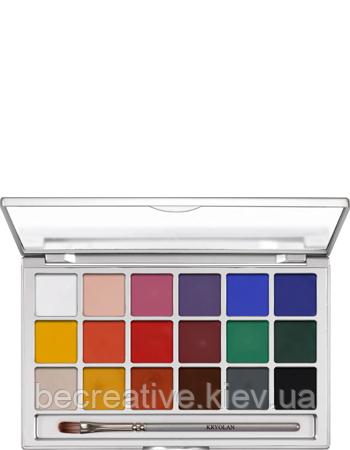 Театральний грим у палітрі 18 відтінків COLORING VISION PALETTE