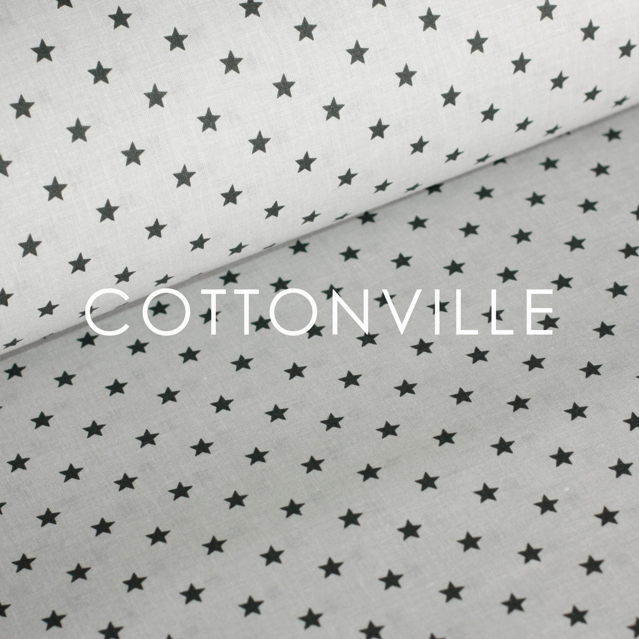 Відріз бязі Дрібні графітові зірочки на сірому 55х76 см