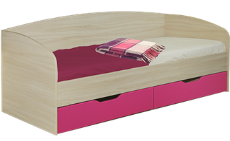 Ліжко односпальне з ящиками Вінні 1900х 900