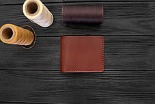 Чоловічий гаманець ручної роботи зі шкіри Краст VOILE mw1-kcog-lbrn, фото 2
