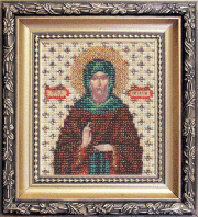 Набор для вышивки бисером "Икона святой преподобный Виталий" Б-1093