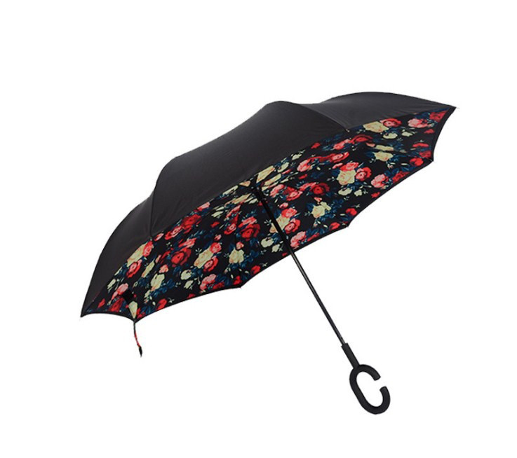 Зонт навпаки зворотного складання up-brella, фото 1
