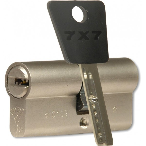 MUL-T-LOCK Циліндр 7x7 110 (60x50)NI Кл-кл Нік, фото 1