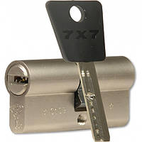 MUL-T-LOCK Цилиндр 7x7 100 (60x40)NI Кл-кл Ник