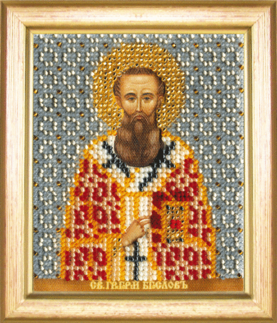 Набор для вышивки бисером "Икона святой Григорий Богослов" Б-1159 - фото 1 - id-p680448704