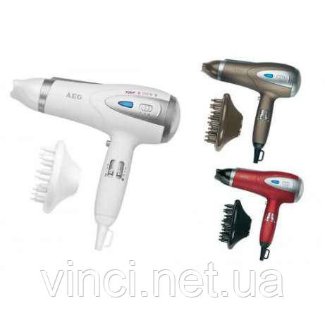 Фен,сушка AEG 5584 золотий,білий,червоний