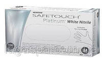 Перчатки нитриловые текстурированные неопудренные SafeTouch® Platinum White (S)