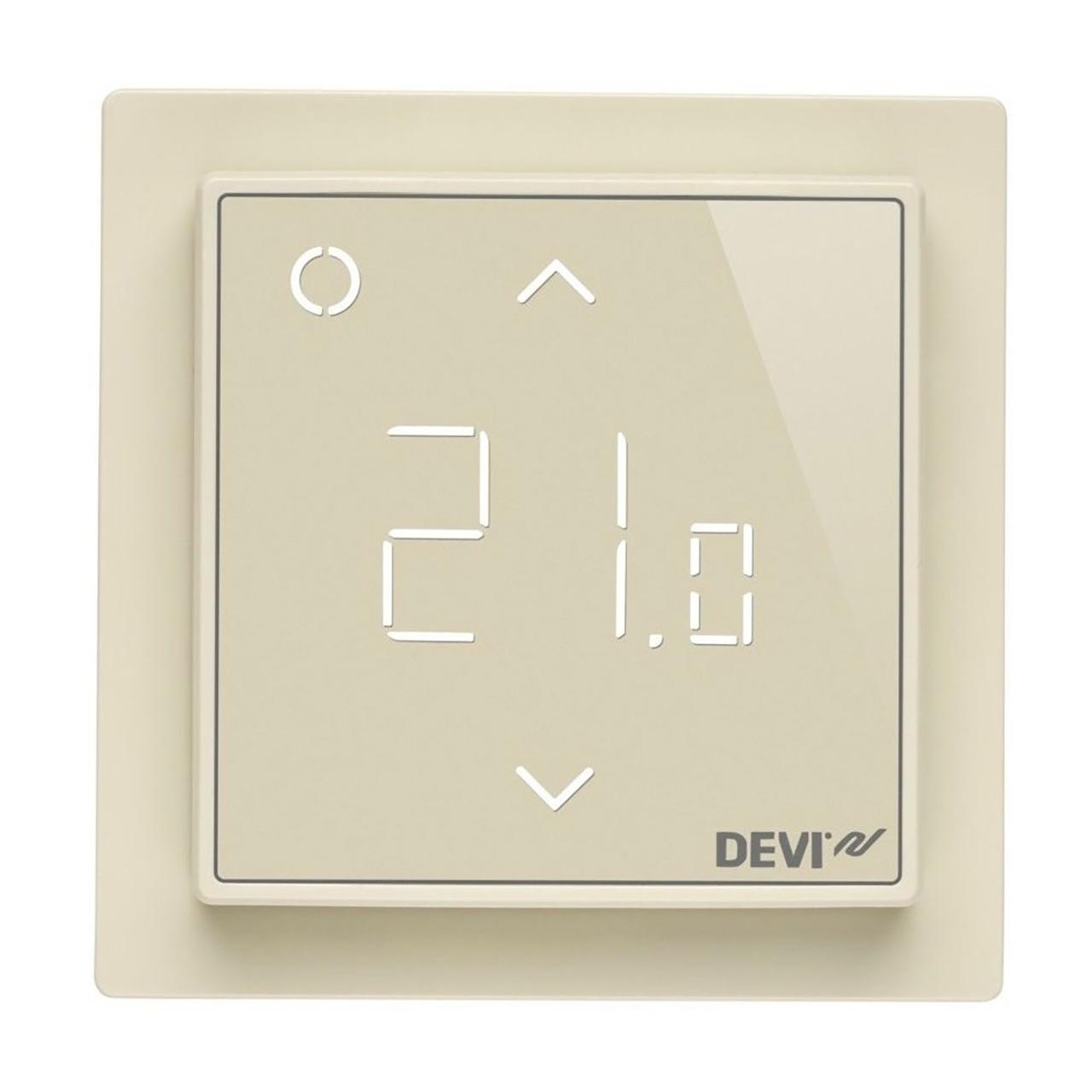 Терморегулятор для теплої підлоги сенсорний інтелектуальний DEVIregTM Smart Ivory (слонова кістка)