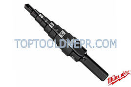 Ступінчасте свердло Milwaukee (4-12мм/1, діаметр 6 мм, довжина 65мм, 9шагов