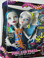 Monster High Peri and Pearl Styling Head Монстер Хай Пери и Перл большой манекен для макияжа и причесок