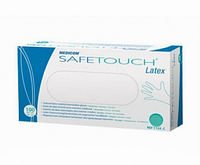 Перчатки SafeTouch латексные без пудры размер М 100 шт/уп