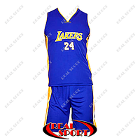 Баскетбольная форма Лос-Анджелес Лейкерс Брайант №24 синяя