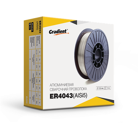 Зварювальний дріт алюмінієва ER-4043 (AK-5) 1 мм х 2кг (уп.), фото 2