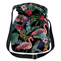 Сумка мішок Torba Фламинго и листья 30x30 см (TOR_TRO006_BL)