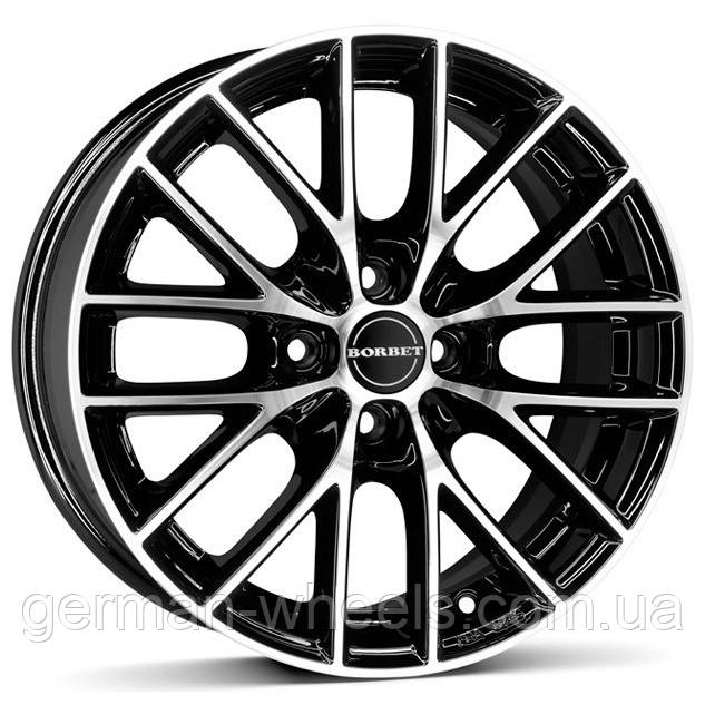 Диски Borbet BS4 колір Black Polished параметри 7J x 16" 4 x 108 ET 42