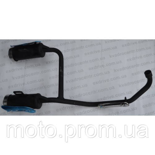 Глушитель двойной на квадроцикл 110-125 сс (ID#680624449), цена: 1850 ...