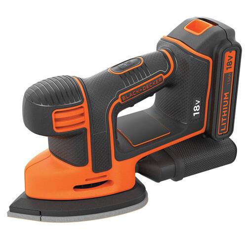 Вібраційна шліфмашина акумуляторна BLACK+DECKER BDCDS18 (США/Китай), фото 1