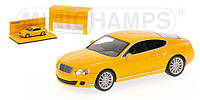 BENTLEY CONTINENTAL GT - 2008 - YELLOW - ´LINEA GIALLO´ L.E. 2009 pcs. 1/43 MINICHAMPS 436139601