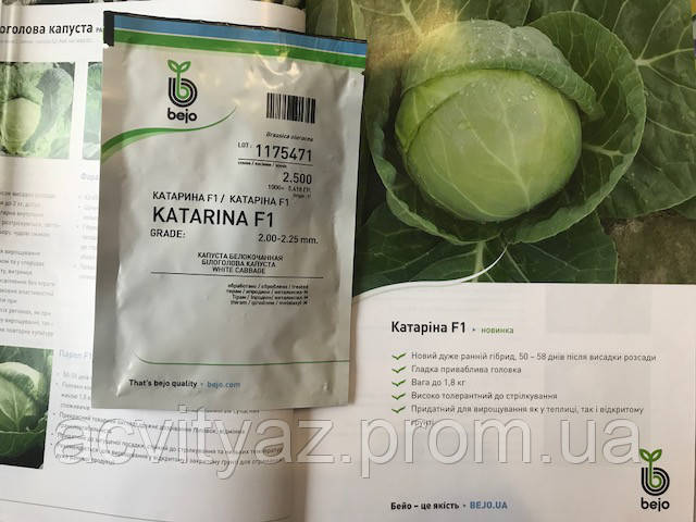 Насіння капусти Катаріна F1 / Кatarina F1, 2500 насінин