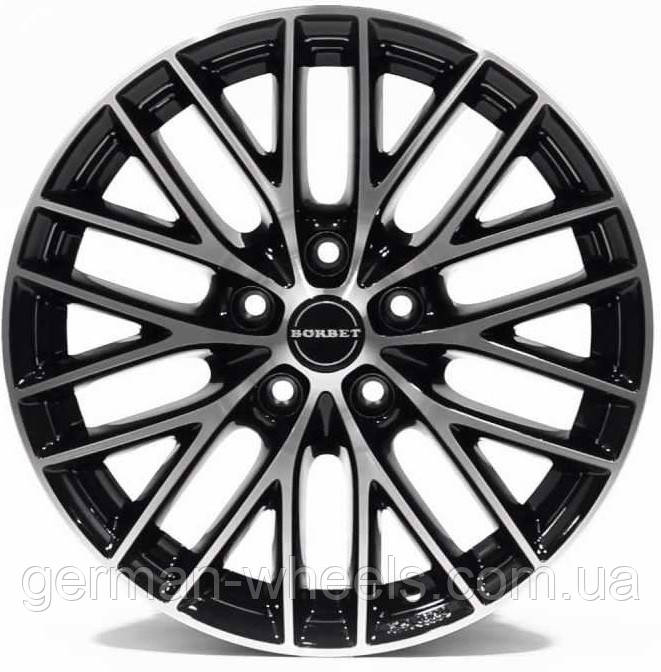 Диски Borbet BS5 колір Black Polished параметри 7J x 16" 5 x 108 ET 40