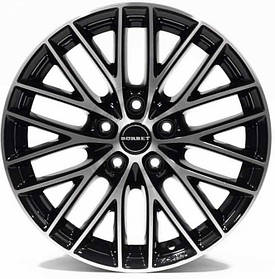 Диски Borbet BS5 колір Black Polished параметри 7J x 16" 5 x 100 ET 38