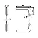 Натискна ручка дверна для скляних дверей AS29, фото 3