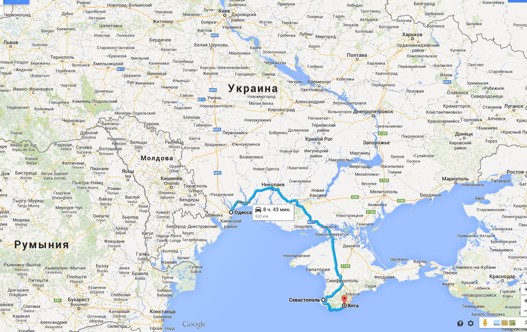Одесса → Севастополь - Ялта