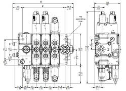 Пропорційний секційний гідророзподільник Walvoil SDS140