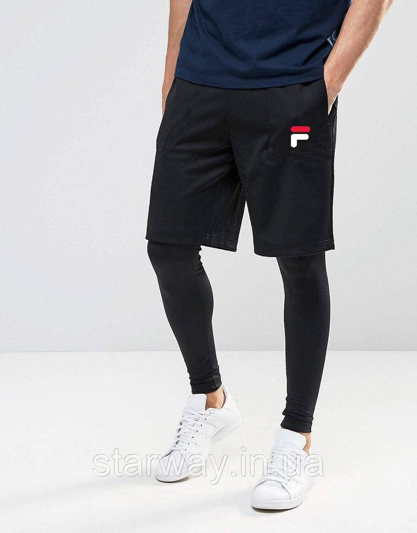 Стильні шорти з принтом fila small logo