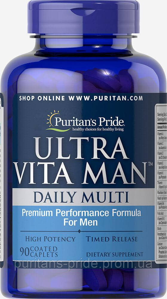 Вітаміни для чоловіків, Puritan's Pride Ultra Vita ManTM Time Release 90 caplets