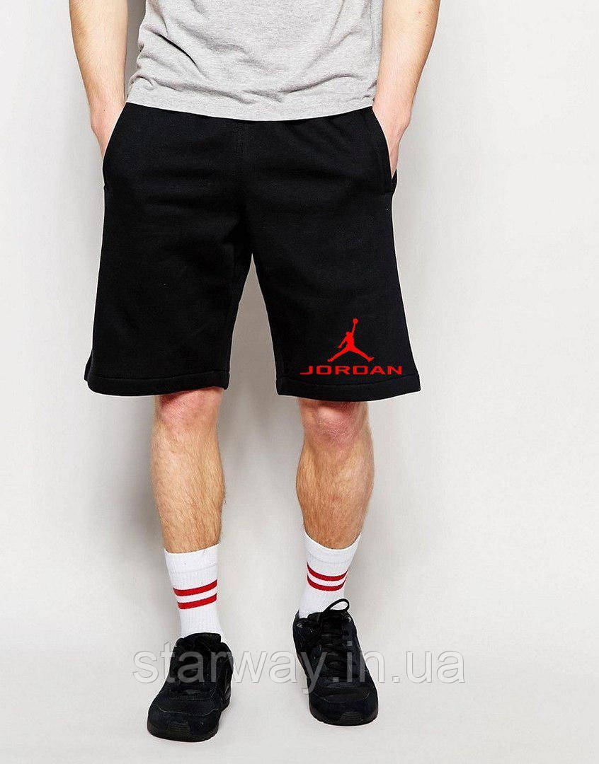 Шорти з червоним принтом jordan, фото 1