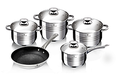 Набір посуду з нержавіючої сталі Blaumann BL-3161 9 предметів