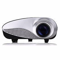 Портативний мультимедійний Проектор з динаміком Led Projector RD802 Black, фото 4