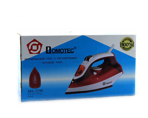 Праска Domotec MS 2298 2200W керамічна підошва, фото 4