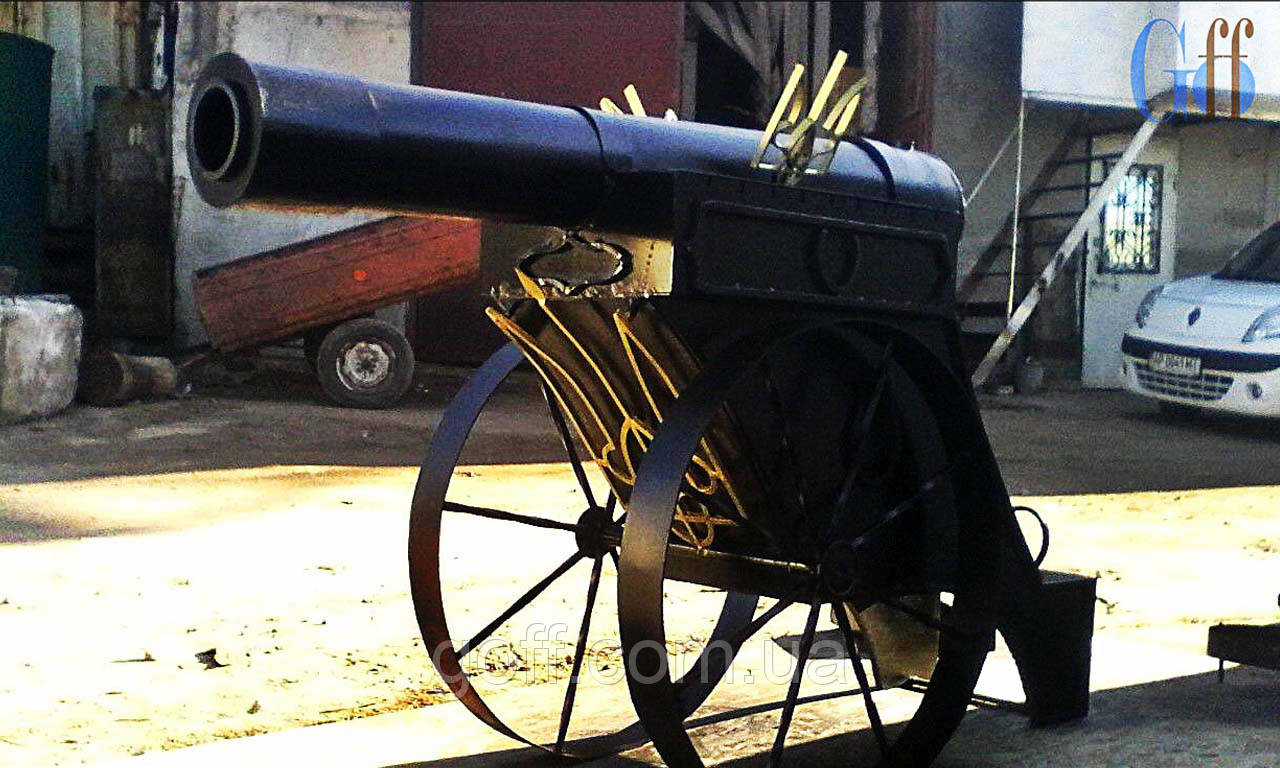 Мангал гармата з ГЕРБОМ, фото 1