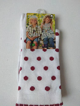 Дитячі шкарпетки для дівчинки "горох", розмір 27-30