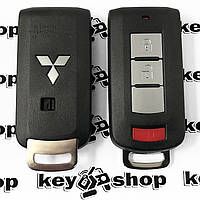 Оригинальный смарт ключ Mitsubishi (Митсубиси) 2 + 1 кнопки, чип ID46 (PCF 7952), 315 MHz