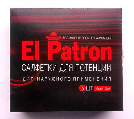 El Patron - серветки для потенції (Ель Патрон), фото 2