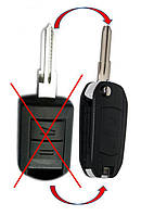 Корпус викидного ключа (Для переділки) OPEL Meriva, Corsa 2 кнопки лезо С/80
