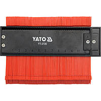 Контурный шаблон линейка YATO для сложных контуров 125х44 мм (YT-3735)