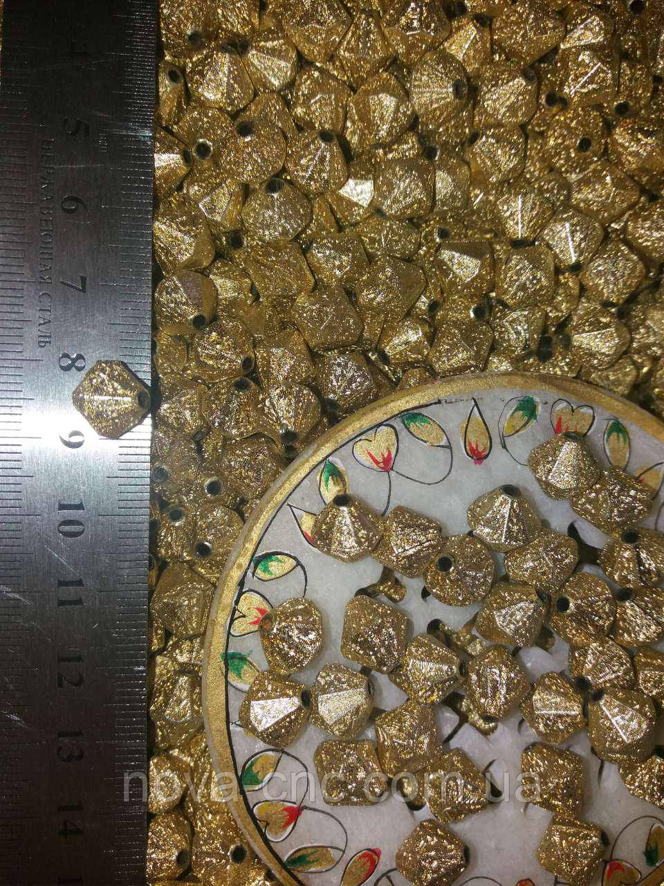 Бусини конус золото 500 грамів