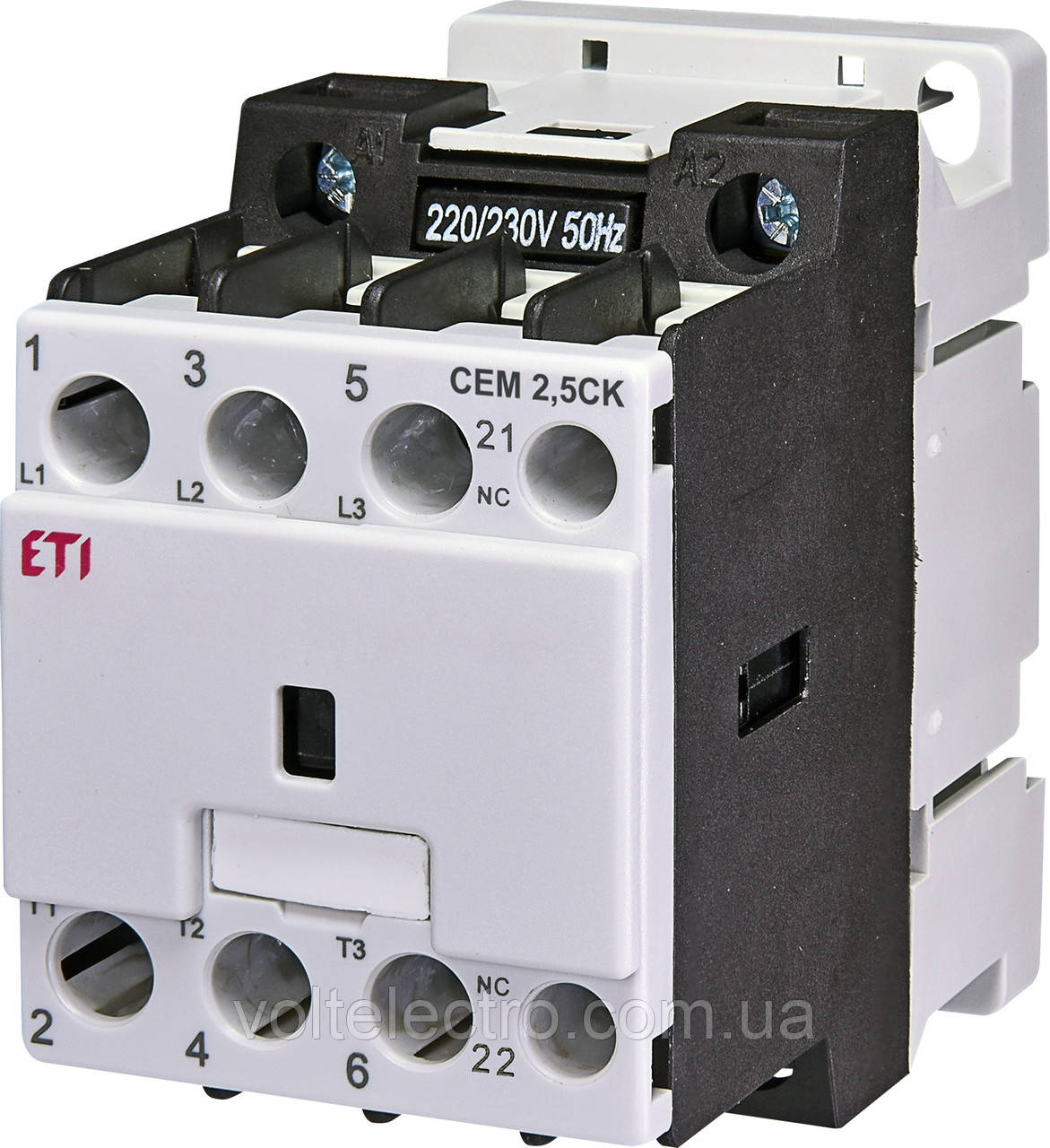 Контактор CEM 2.5 CK.01 2.5 залишив 3.6 A 1NC