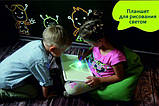 Планшет А4 "Малюй світлом" для творчості дітей у темряві, фото 2