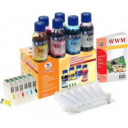Комплект перезаправних картриджів WWM Epson R270\/615\/T50\/59\/TX700W\/TX710W (RC.T082T)