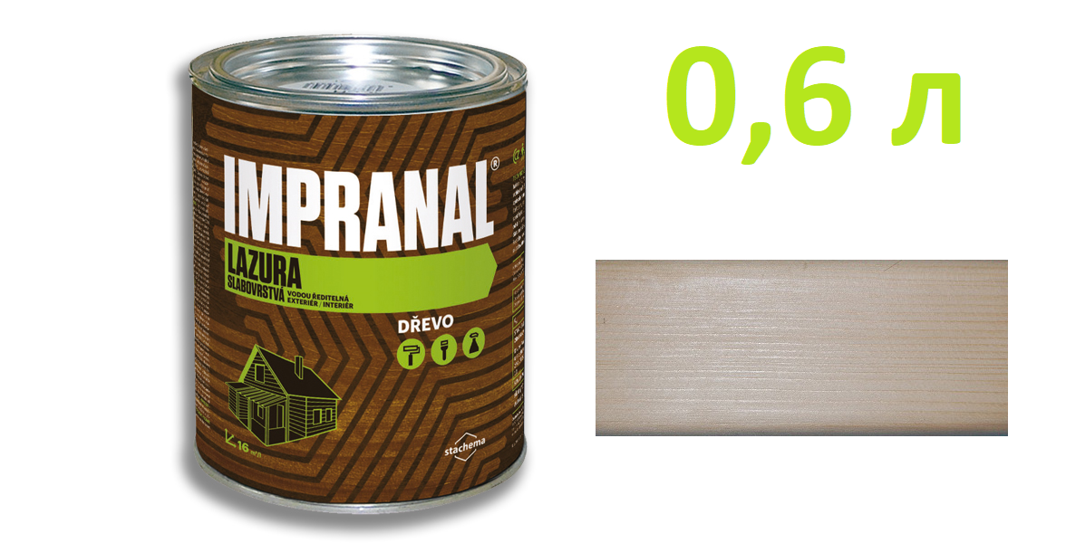 IMPRANAL Тонкошаровий лазурний лак (Безбарвний; 0,6 л.)